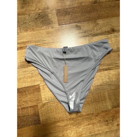 SKIMS Other - NWT Skims Sz 2X Recycled Swim Mid Waist Bottom Chrome Womens